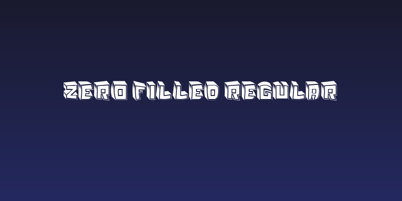 Zero Filled Regular Social Header