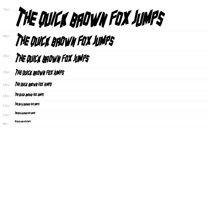 Zero Gravity Bold Italic Waterfall