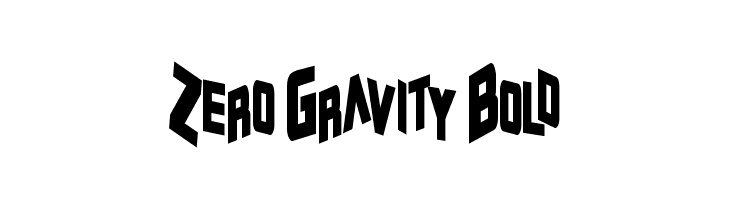 Zero Gravity Bold  Frei Schriftart Herunterladen
