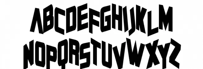 Zero Gravity Bold Font UPPERCASE