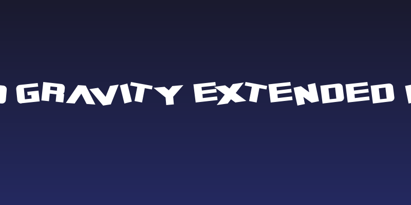 Zero Gravity Extended Bold Social Header