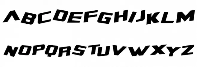 Zero Gravity Extended Italic Font Litere mici