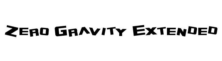 Zero Gravity Extended Font