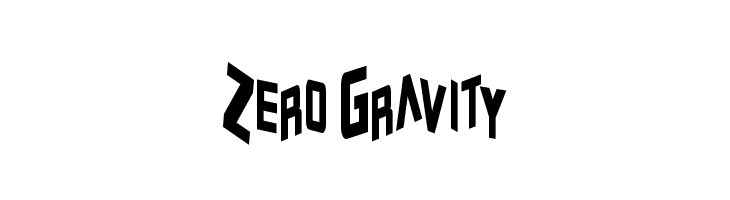 Zero Gravity  नि: शुल्क फ़ॉन्ट्स डाउनलोड