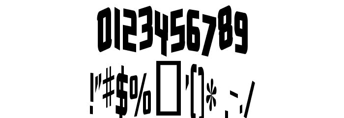 Zero Gravity Font OTHER CHARS