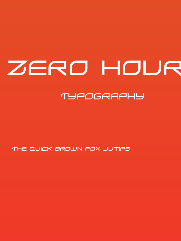 Zero Hour Poster