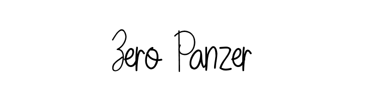 Zero Panzer  Fuentes Gratis Descargar