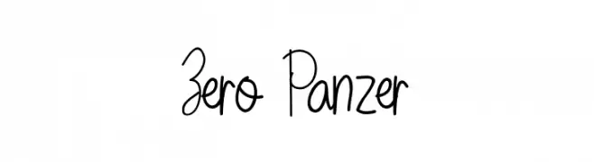 Zero Panzer  Fuentes Gratis Descargar