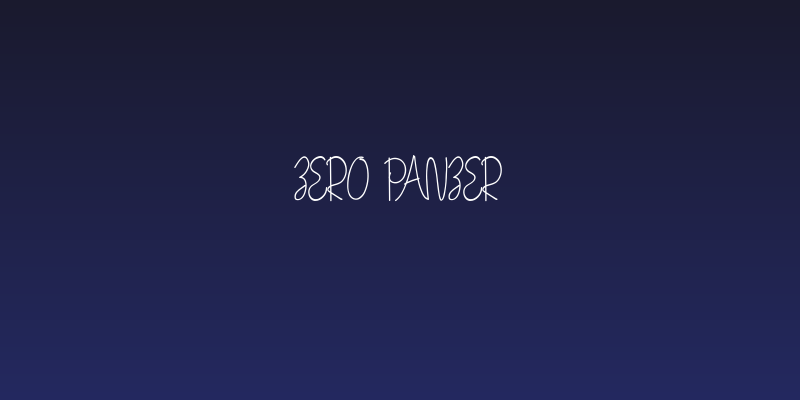 Zero Panzer Social Header