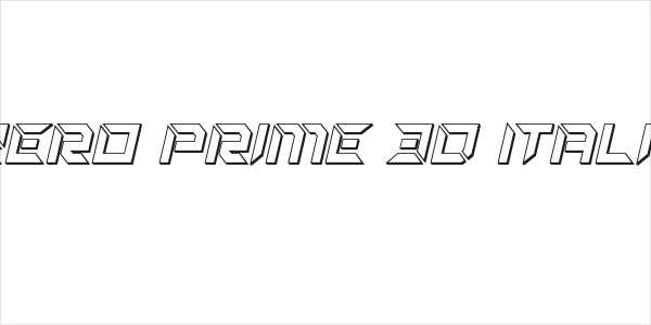 Zero Prime 3D Italic Logo