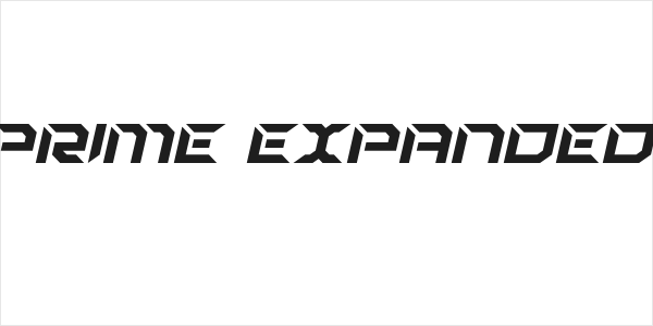 Zero Prime Expanded Italic Logo