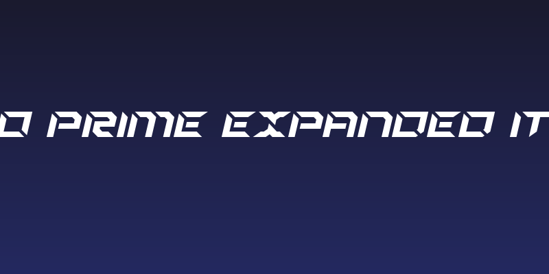 Zero Prime Expanded Italic Social Header