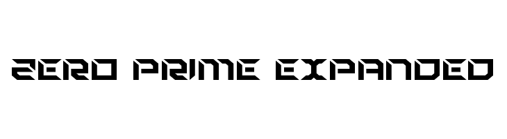 Zero Prime Expanded  Free Fonts Download
