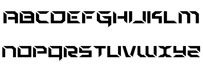 Zero Prime Expanded Font LOWERCASE