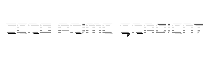 Zero Prime Gradient  Descarca Fonturi Gratis