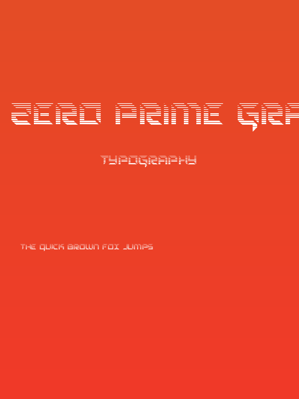 Zero Prime Gradient Poster