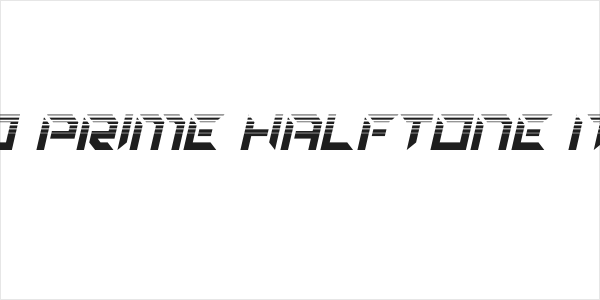 Zero Prime Halftone Italic Logo