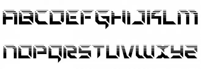 Zero Prime Halftone خط أحرف كبيرة