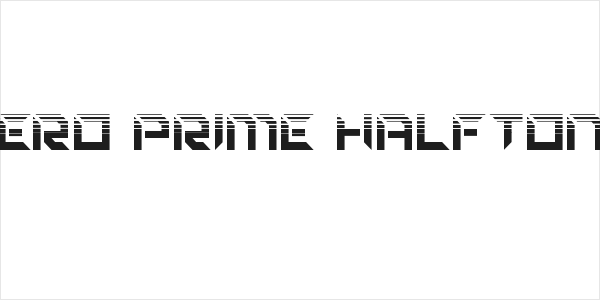 Zero Prime Halftone Logo
