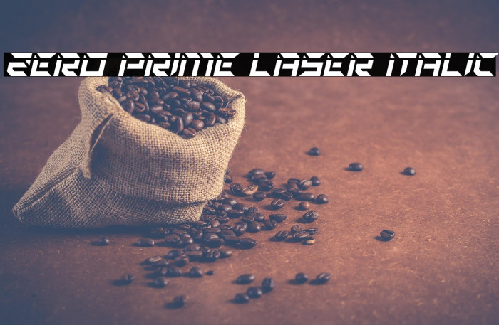 Zero Prime Laser Italic Example 2