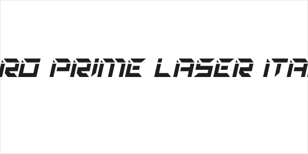 Zero Prime Laser Italic Logo