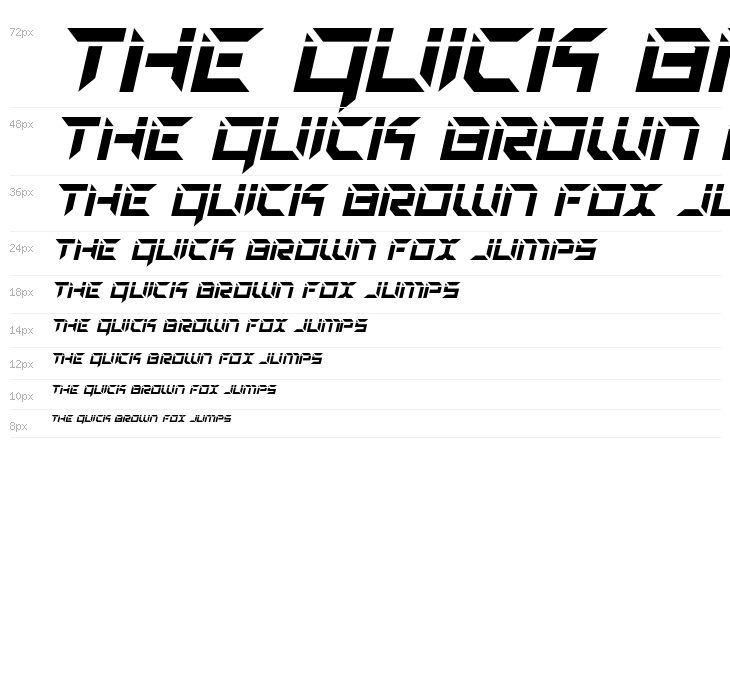 Zero Prime Laser Italic Waterfall