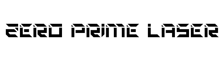Zero Prime Laser  baixar fontes gratis