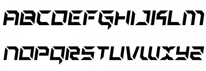 Zero Prime Semi-Italic Font Litere mari