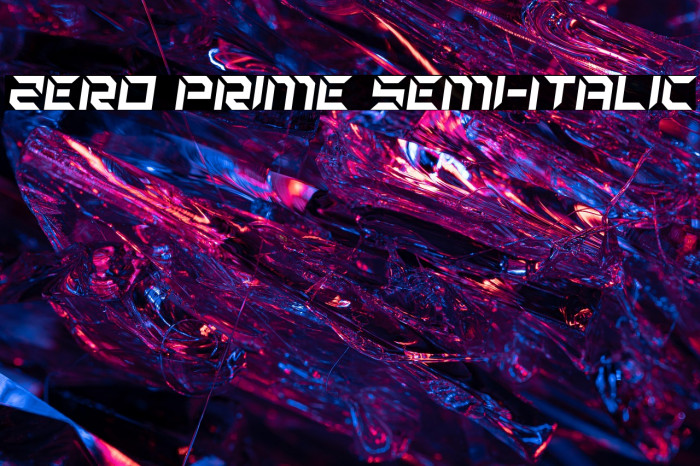 Zero Prime Semi-Italic Example 3