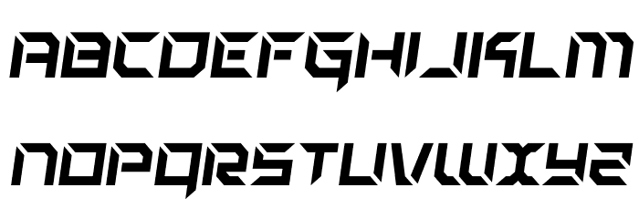 Zero Prime Semi-Italic Font LOWERCASE
