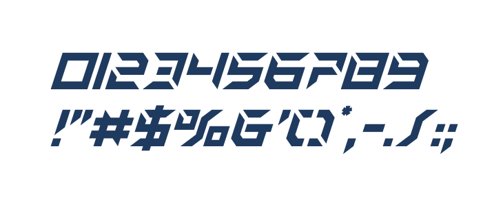 Zero Prime Super-Italic Other Characters