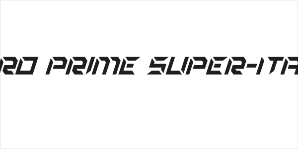 Zero Prime Super-Italic Logo
