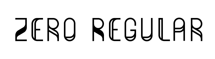 Zero Regular  Free Fonts Download