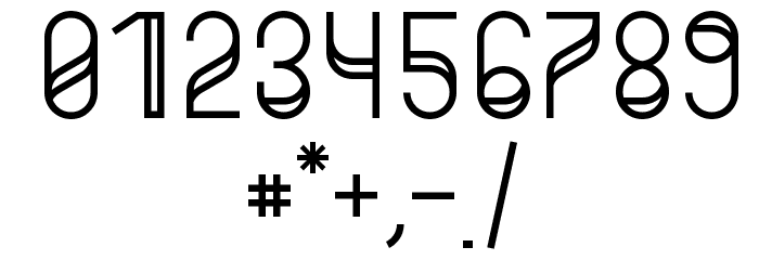 Zero Regular Font OTHER CHARS