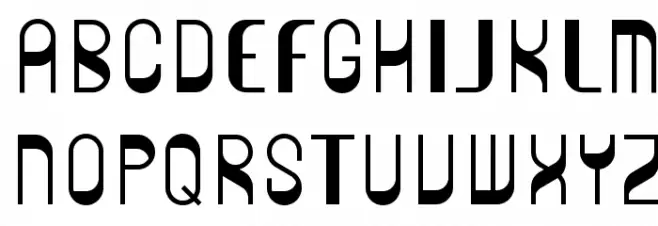 Zero Regular Font Litere mari