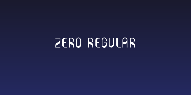 Zero Regular Social Header