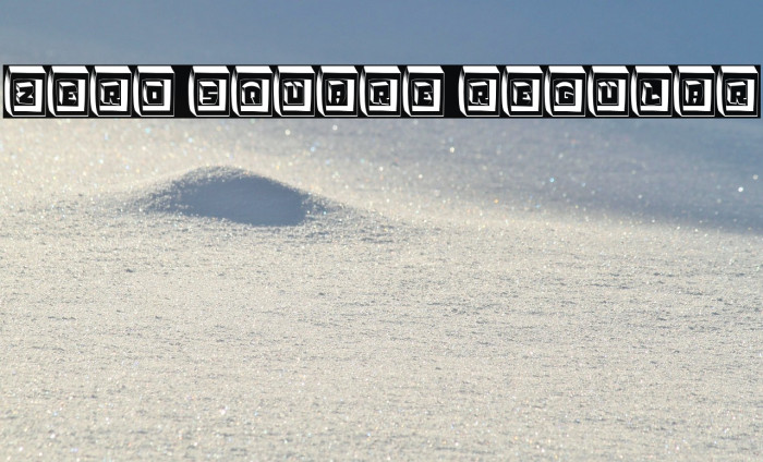 Zero Square Regular Example 1