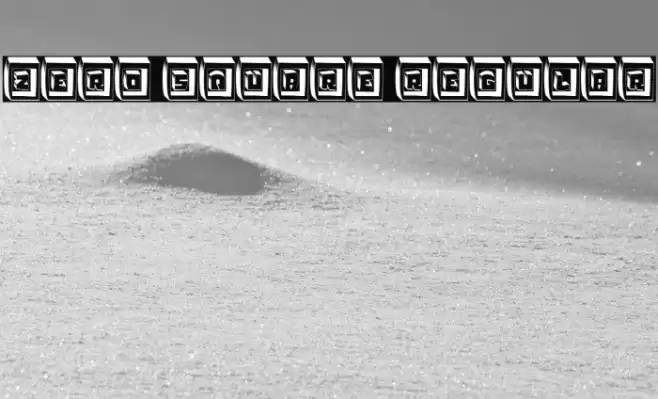 Zero Square Regular Font examples