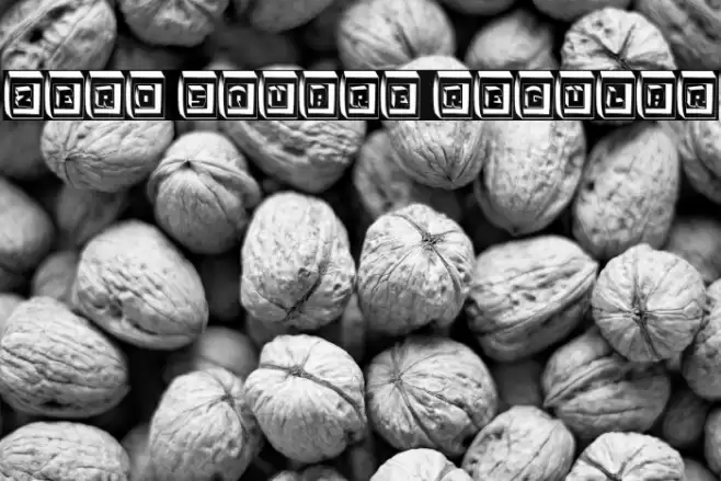 Zero Square Regular Font examples