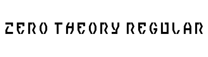 Zero Theory Regular  font caratteri gratis
