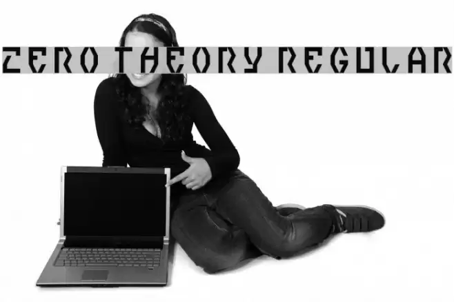 Zero Theory Regular Font examples