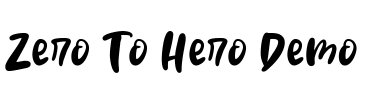 Zero To Hero Demo  免费字体下载