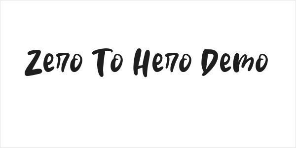 Zero To Hero Demo Logo