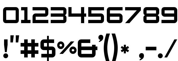 Zero Twos Font OTHER CHARS