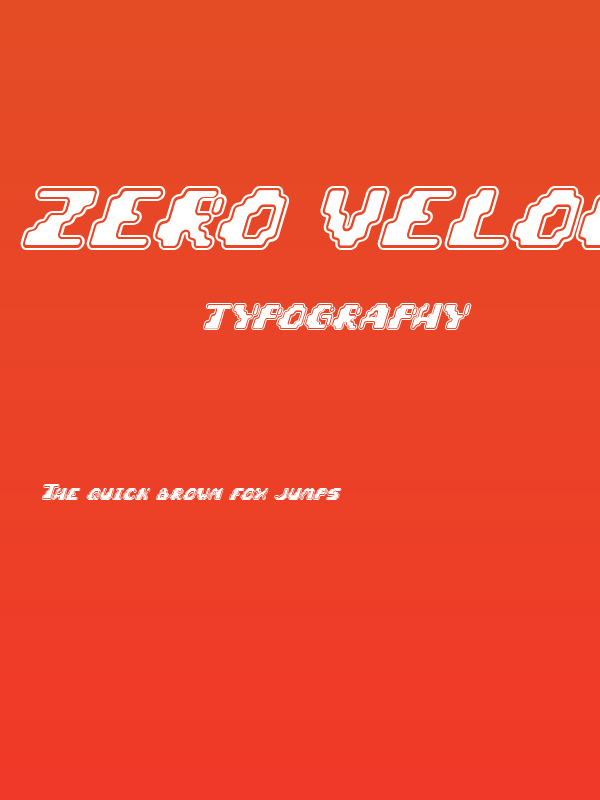 Zero Velocity [BRK] Poster