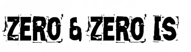 Zero & Zero Is  Frei Schriftart Herunterladen