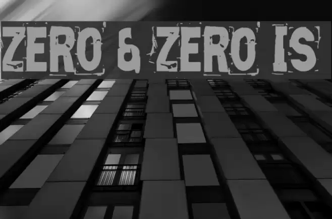 Zero & Zero Is Font examples