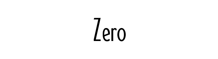 zero个性字体图片