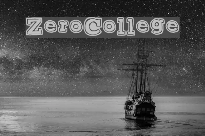 ZeroCollege Font examples