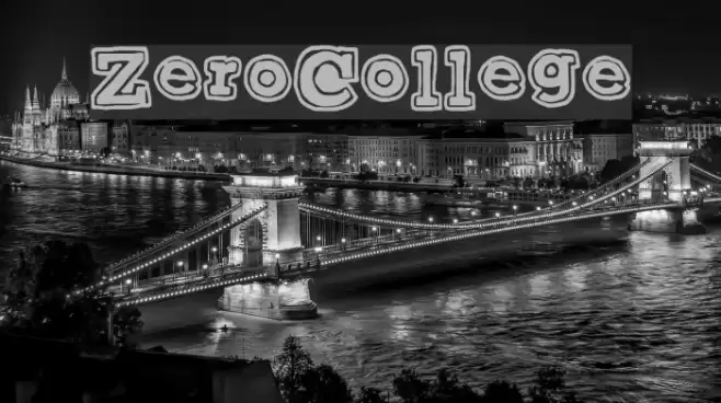 ZeroCollege Font examples